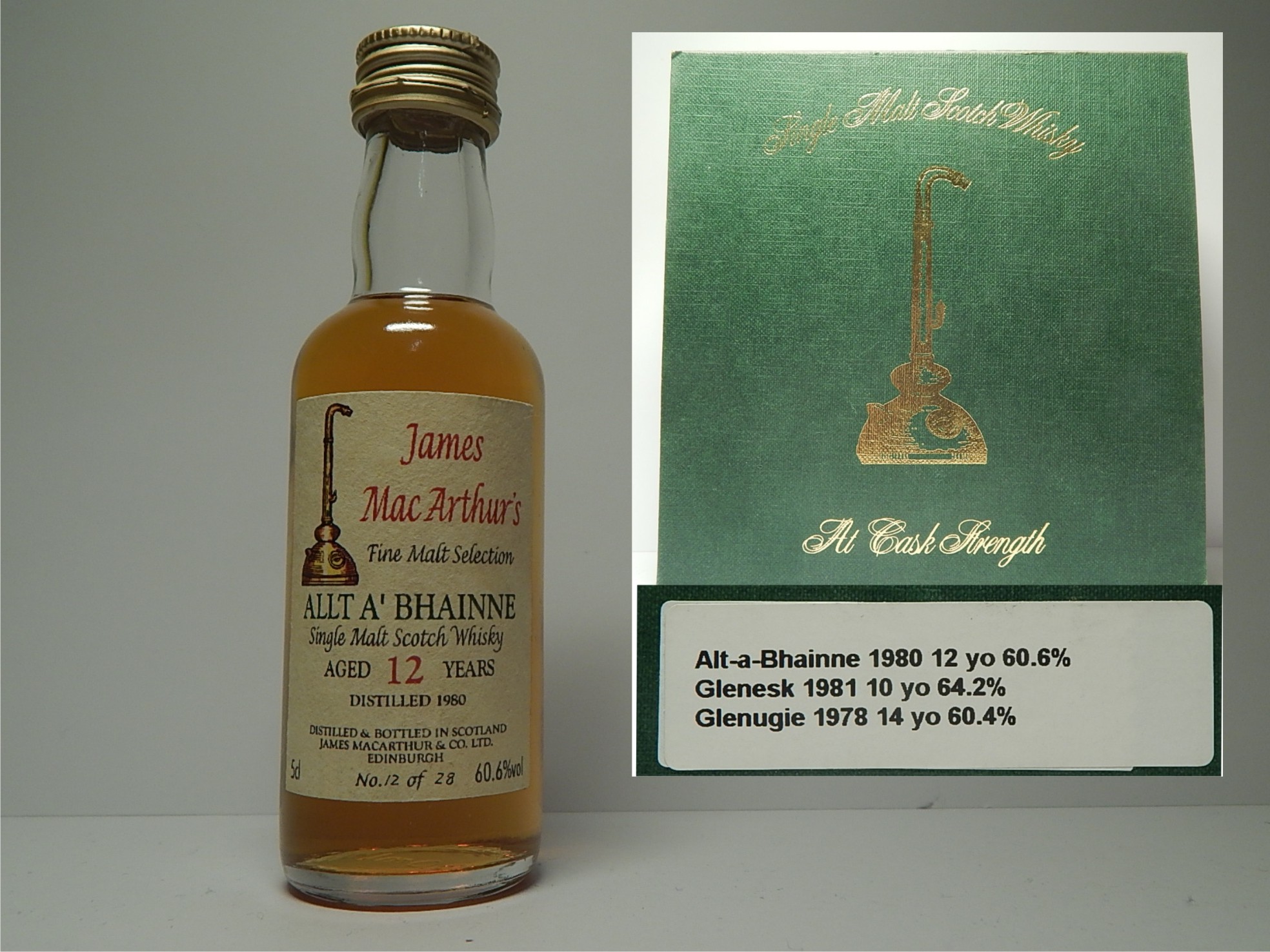 SMSW 12yo 1980 12/28 "James MacArthur´s" 5cl 60,6%vol